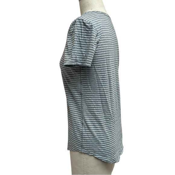 Lululemon Love Crew T-Shirt Size Striped Gray - Picture 4 of 6